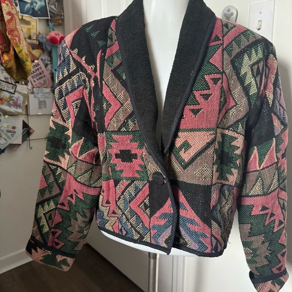 Vintage Western Aztec Jacket Medium - Picture 2 of 5